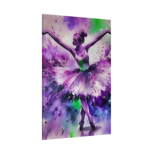 Polychrome Ballet Purple - Canvas Poster