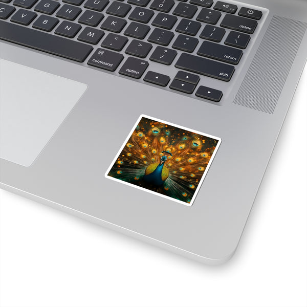 Neon Plumage - Vinyl Square Sticker