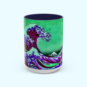Purple Great Wave - Coffee Mug - 15oz