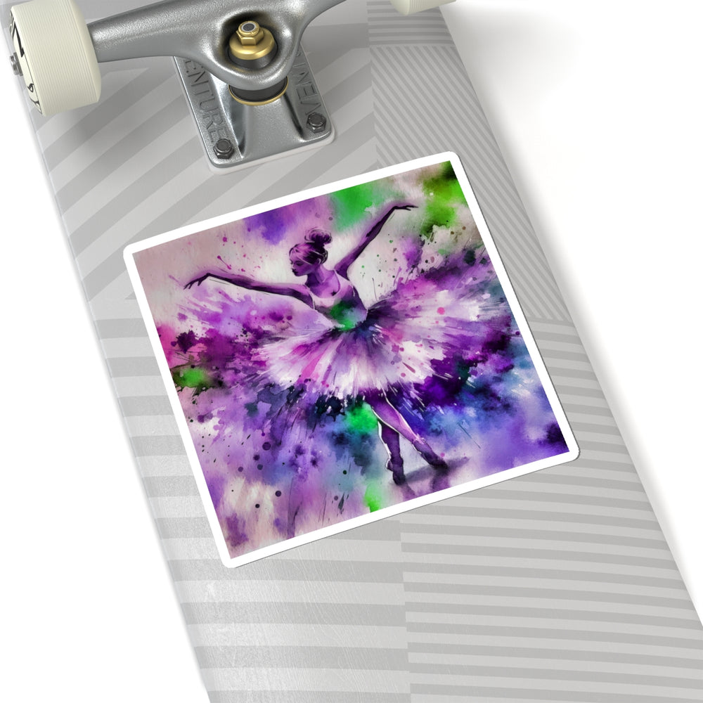 Polychrome Ballet Purple - Vinyl Square Sticker