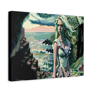 Cliff Over The Sea - Canvas Poster