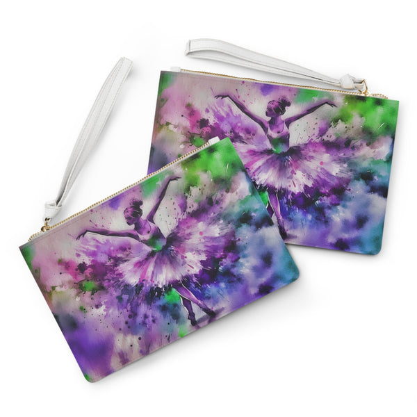 Polychrome Ballet Purple - Clutch Bag