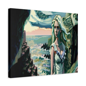 Cliff Over The Sea - Canvas Poster