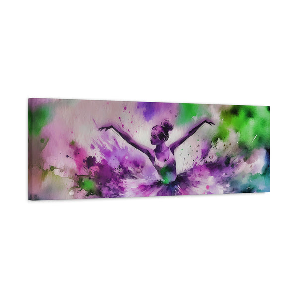Polychrome Ballet Purple - Canvas Poster