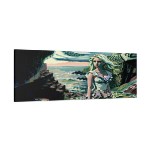 Cliff Over The Sea - Canvas Poster