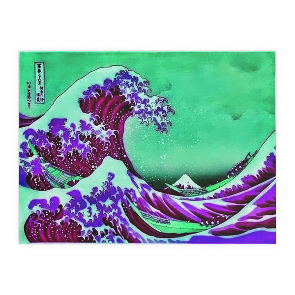 Purple Great Wave - Silk Poster