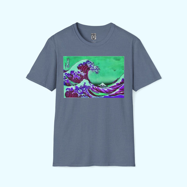 Purple Great Wave - Soft-Style Tee