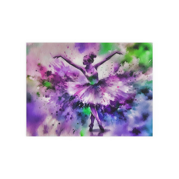 Polychrome Ballet Purple - Silk Poster