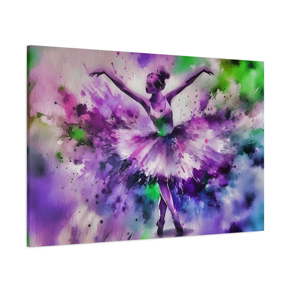 Polychrome Ballet Purple - Canvas Poster