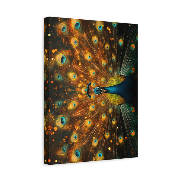 Neon Plumage - Canvas Poster