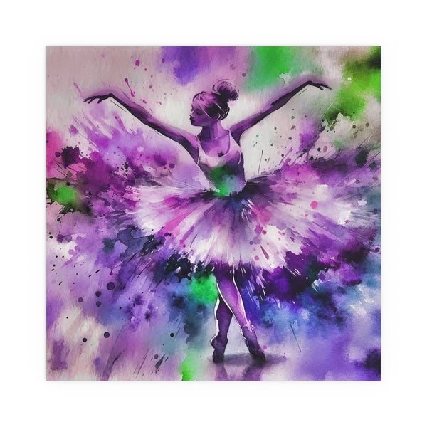 Polychrome Ballet Purple - Silk Poster