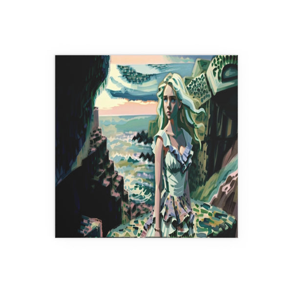 Cliff Over The Sea - Silk Poster