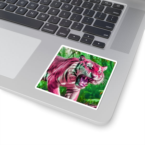 Strawberry Bengal - Vinyl Square Sticker