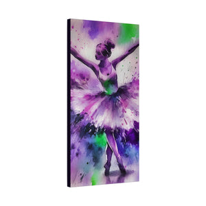Polychrome Ballet Purple - Canvas Poster