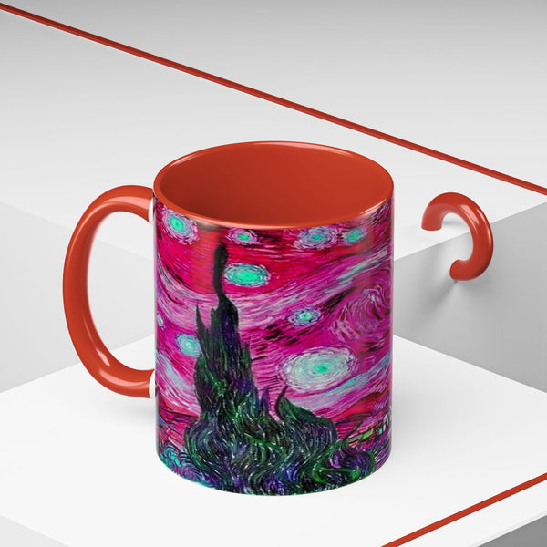 Star Night Fuchsia - Coffee Mug - 11oz