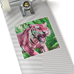 Strawberry Bengal - Vinyl Square Sticker