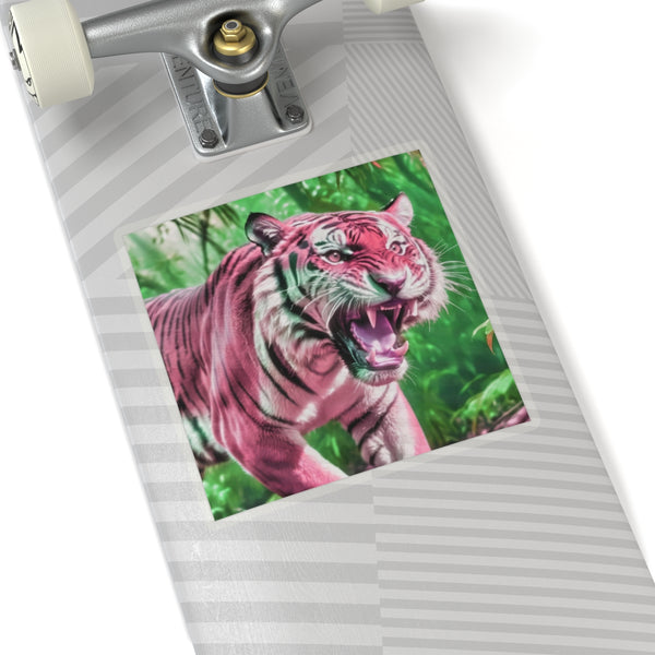 Strawberry Bengal - Vinyl Square Sticker