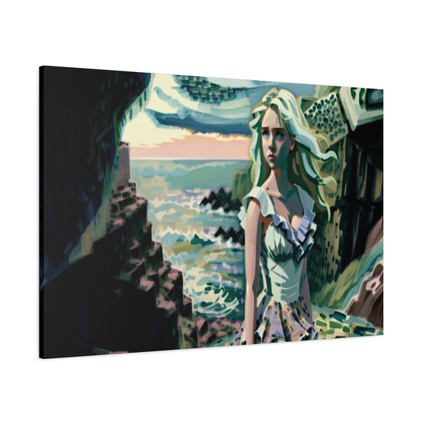 Cliff Over The Sea - Canvas Poster