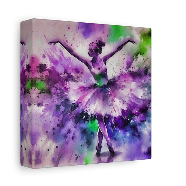 Polychrome Ballet Purple - Canvas Poster