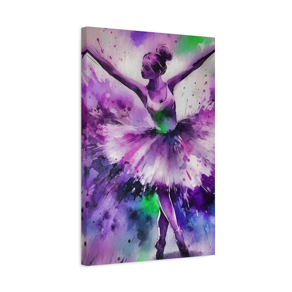 Polychrome Ballet Purple - Canvas Poster