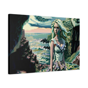 Cliff Over The Sea - Canvas Poster