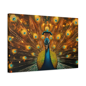 Neon Plumage - Canvas Poster