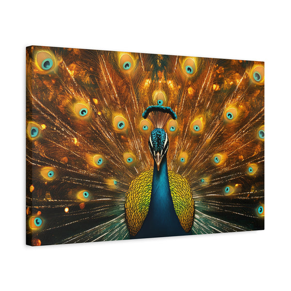 Neon Plumage - Canvas Poster