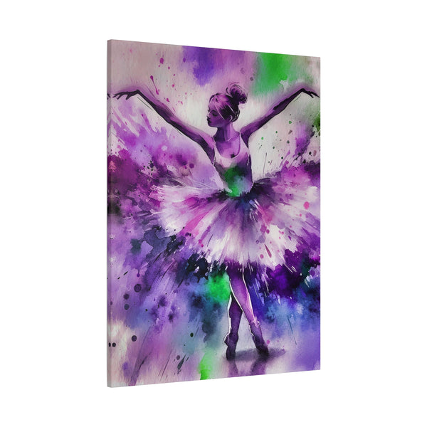 Polychrome Ballet Purple - Canvas Poster