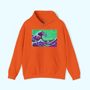 Purple Great Wave - Pullover
