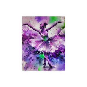 Polychrome Ballet Purple - Silk Poster
