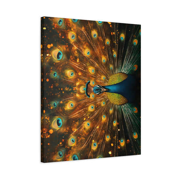 Neon Plumage - Canvas Poster