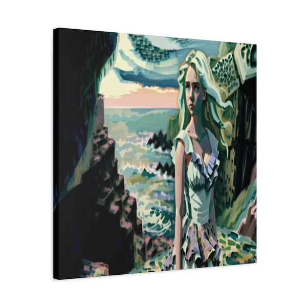 Cliff Over The Sea - Canvas Poster
