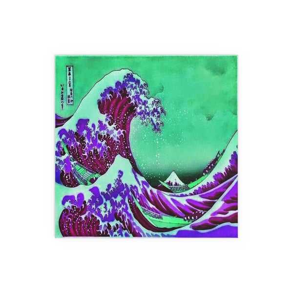 Purple Great Wave - Silk Poster