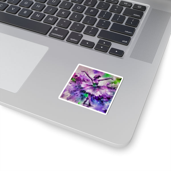 Polychrome Ballet Purple - Vinyl Square Sticker