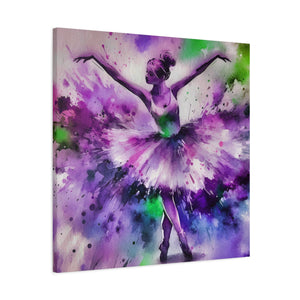 Polychrome Ballet Purple - Canvas Poster