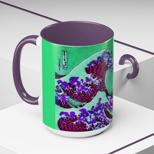 Purple Great Wave - Coffee Mug - 15oz