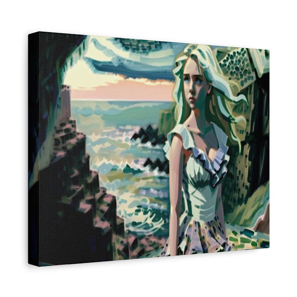 Cliff Over The Sea - Canvas Poster