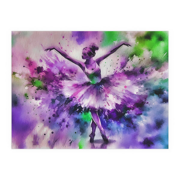 Polychrome Ballet Purple - Silk Poster