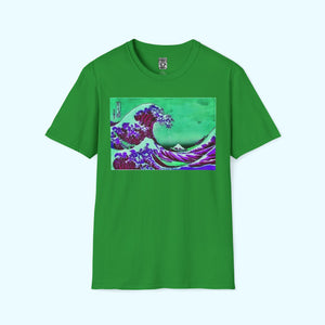 Purple Great Wave - Soft-Style Tee