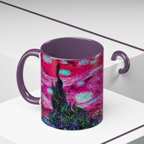 Star Night Fuchsia - Coffee Mug - 11oz