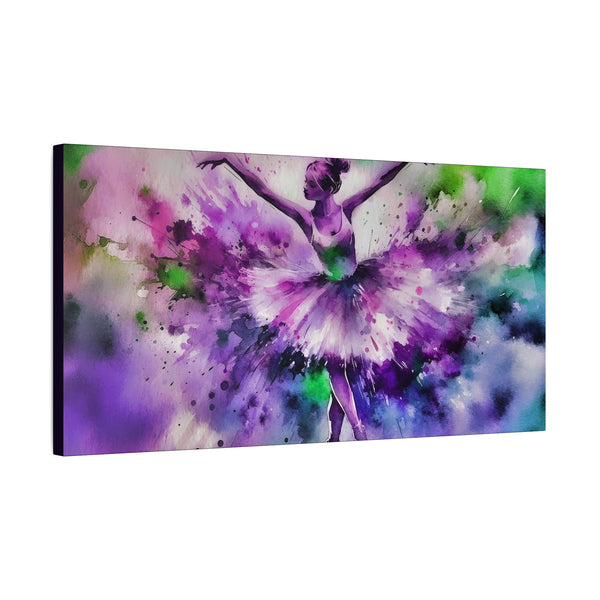Polychrome Ballet Purple - Canvas Poster