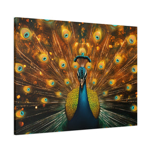 Neon Plumage - Canvas Poster