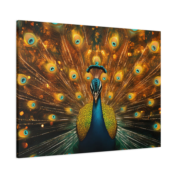 Neon Plumage - Canvas Poster