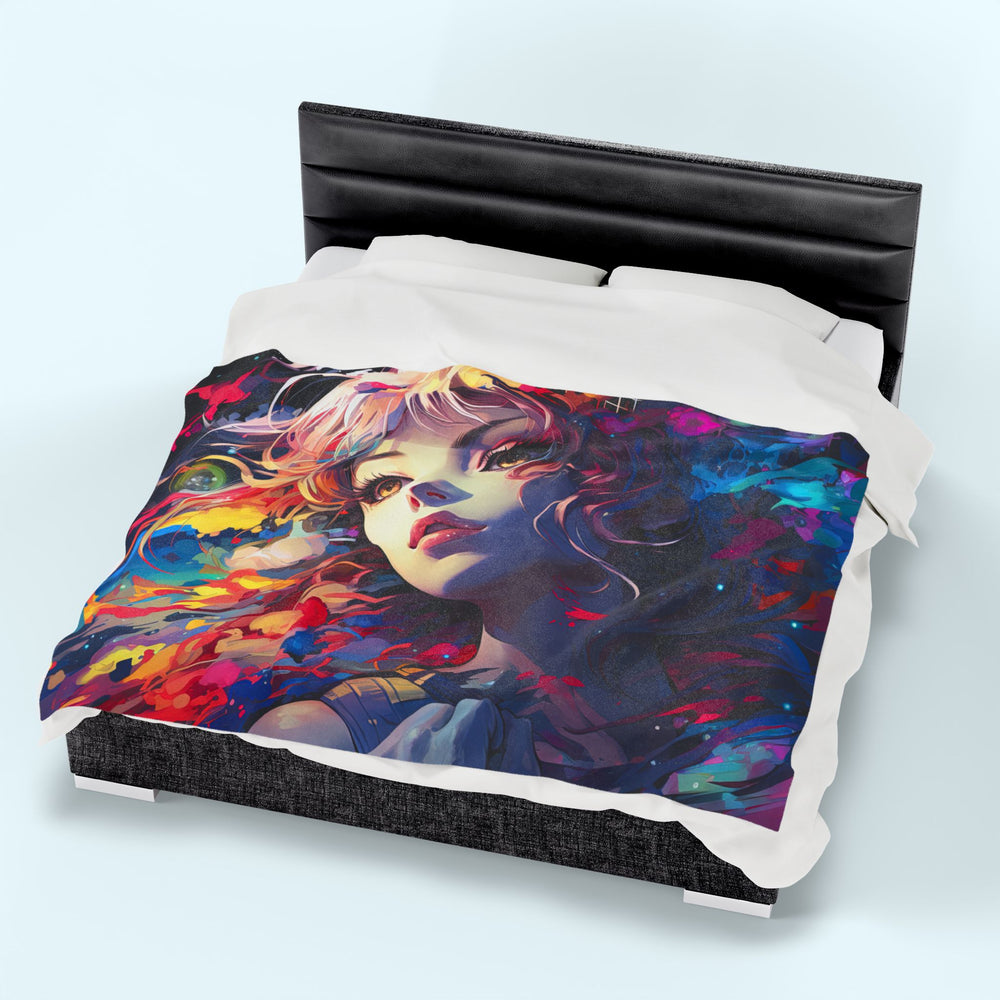 My Echoing Mind - Velveteen Plush Blanket