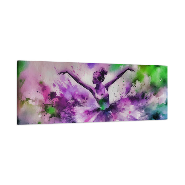 Polychrome Ballet Purple - Canvas Poster
