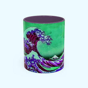 Purple Great Wave - Coffee Mug - 11oz