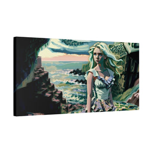 Cliff Over The Sea - Canvas Poster