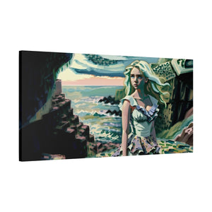Cliff Over The Sea - Canvas Poster