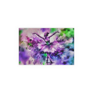 Polychrome Ballet Purple - Silk Poster