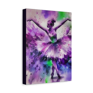 Polychrome Ballet Purple - Canvas Poster